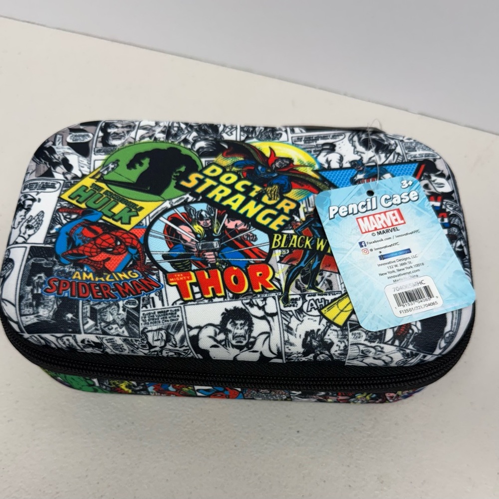 Marvel Heroes Black and White Pencil Case